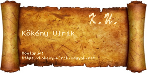 Kökény Ulrik névjegykártya